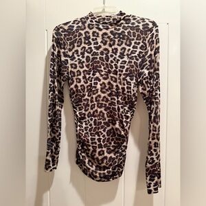 FARM Rio Animal Print Long Sleeve Top